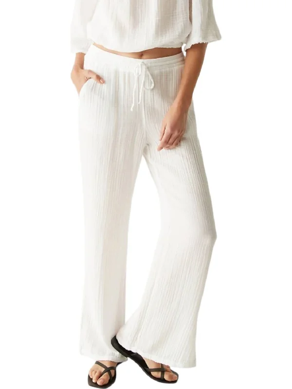 Lowest Prices Guaranteed!Jovi Waist Tie Pants In White