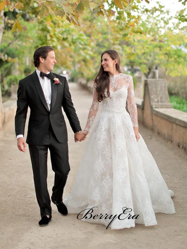 Bigger Savings, Better Shopping!Long Sleeves Graceful Lace Wedding Dresses, A-line Lace Wedding Dresses Bigger Savings, Better Shopping!Long Sleeves Graceful Lace Wedding Dresses, A-line Lace Wedding Dresses