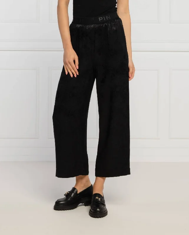 Limited Edition, Limited Price!Moron Pantalone Jaquard In Black