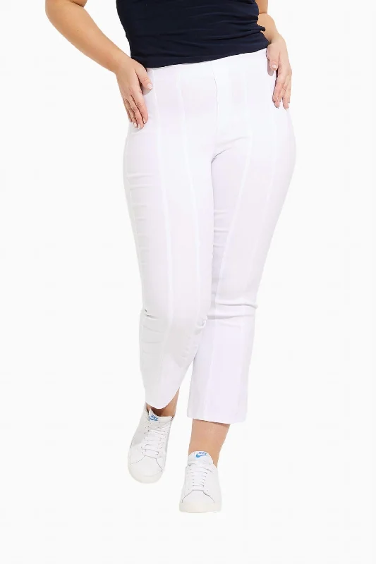 Your Wallet Will Thank You!Pintuck Flared Pant In White