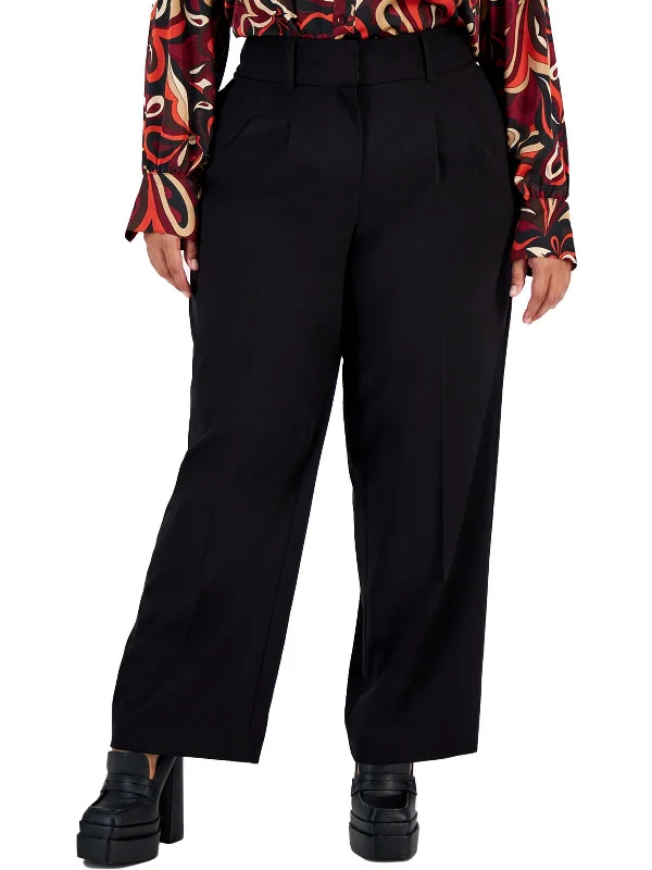 Upgrade for Less!Plus Womens Mid Rise Office Dress Pants