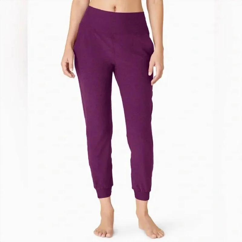 Your Shopping Wish, Our Discount Command!Spacedye Midi Jogger In Aubergine Beet