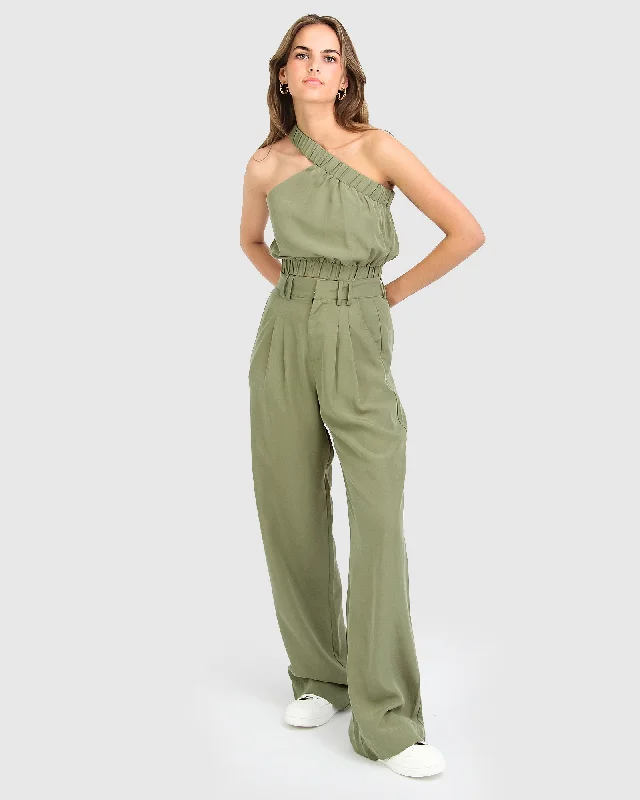 Grab Yours Before It’s Too Late!State of Play Wide Leg Pant - Army Green
