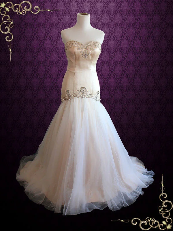 Flash Deals – Act Quickly!Strapless Sweetheart Fit and Flare Tulle Wedding Dress | CASSY Flash Deals – Act Quickly!Strapless Sweetheart Fit and Flare Tulle Wedding Dress | CASSY