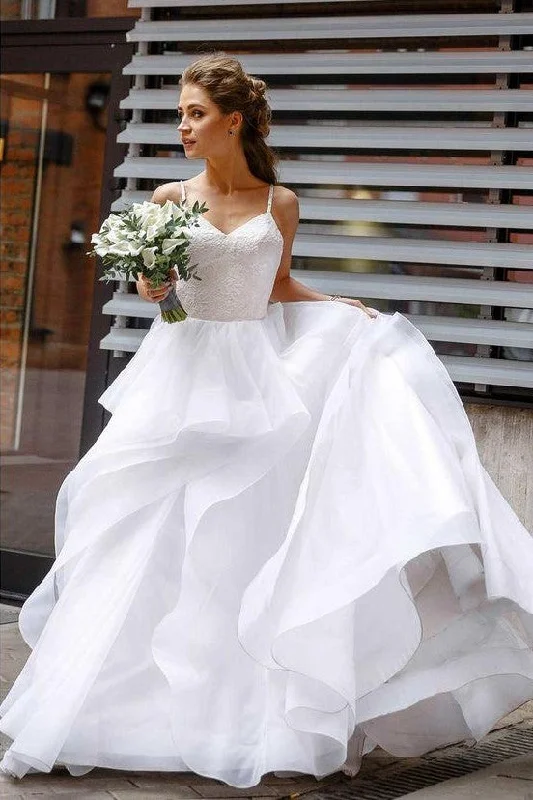 Get It Before It’s Gone!Sweet Girl Wedding Dresses Lace Bodice Horsehair Trim Skirt