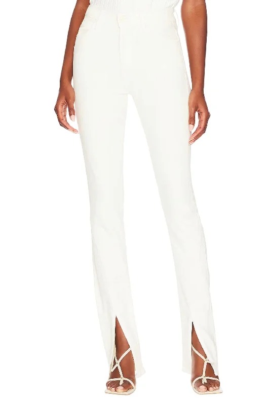 Shop Early, Save Big!The Rascal Sliced Up Heel Pant In Antique White