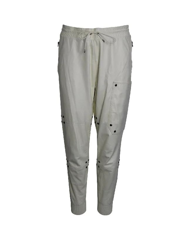 Amazing Prices You Can’t Resist!Tom Ford Drawstring Track Pants in White Leather