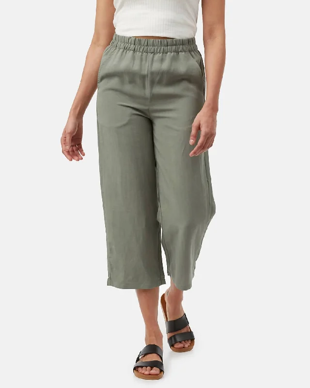 Save Money, Shop Happy!Treelinen Billow Pants In Agave Green