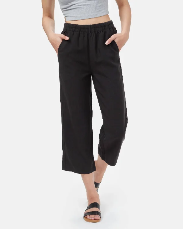 Time to Snag a Bargain!Treelinen Billow Pants In Meteorite Black