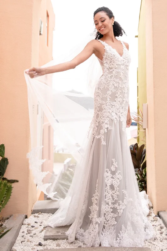 Hottest Discounts of the Year!Trumpet-Mermaid Court Train Tulle Wedding Dress CW2330