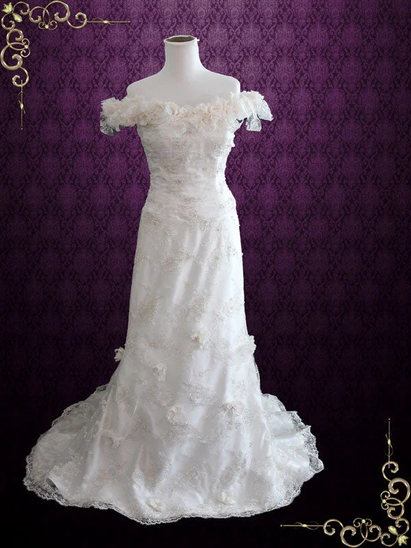 Today Only – Don’t Miss It!Vintage Inspired Unique Lace Wedding Dress MACKENZIE