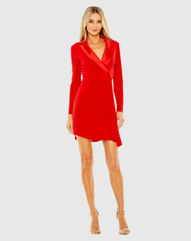 Save Like Never Before!Long Sleeve Blazer Dress