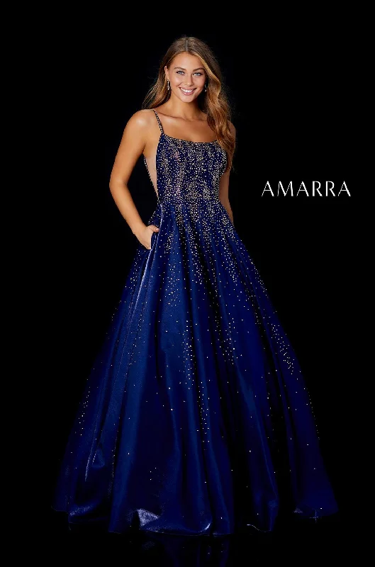 Only a Few Left – Order Now!Amarra 87292 A Line Long Ball Gown Formal Prom Dress