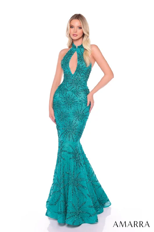 Limited Deals, Unlimited Savings!Amarra 88139 Beaded Long Formal Mermaid Prom Dress