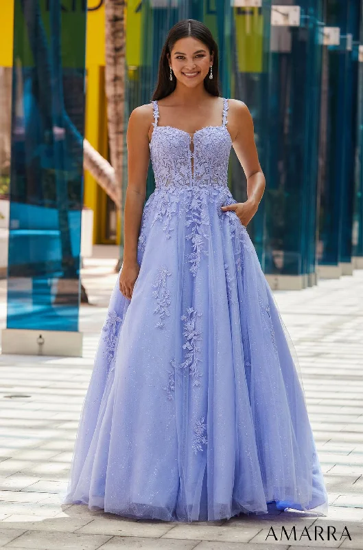 Your Exclusive Offer Awaits!Amarra 88590 A Line Glitter Long Ball Gown Prom Dress