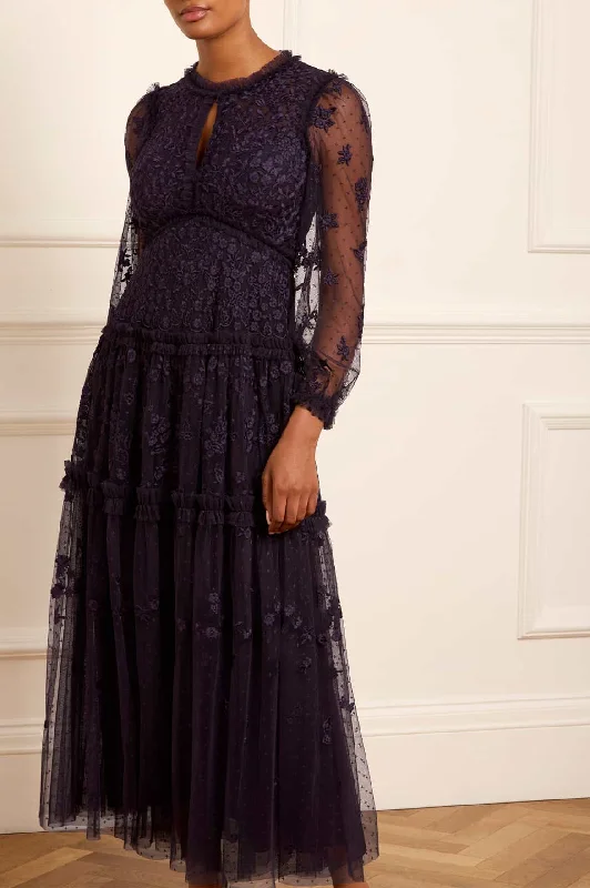 Don’t Wait – Deals Won’t Last!Autumn Lace Long Sleeve Ankle Gown