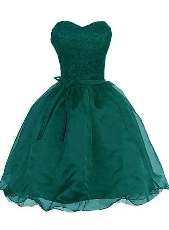 Best Deals Just for You!Beautiful Organza Knee Length Sweetheart Formal Dress, Cute Teen Formal homecoming Dress cg2295