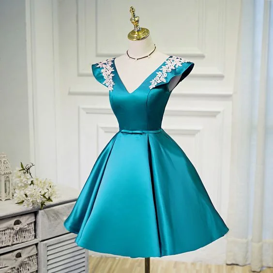 Save More Than Ever!Blue Homecoming Dresses, Blue Short Party Dress, Blue Formal Dresses  cg1811