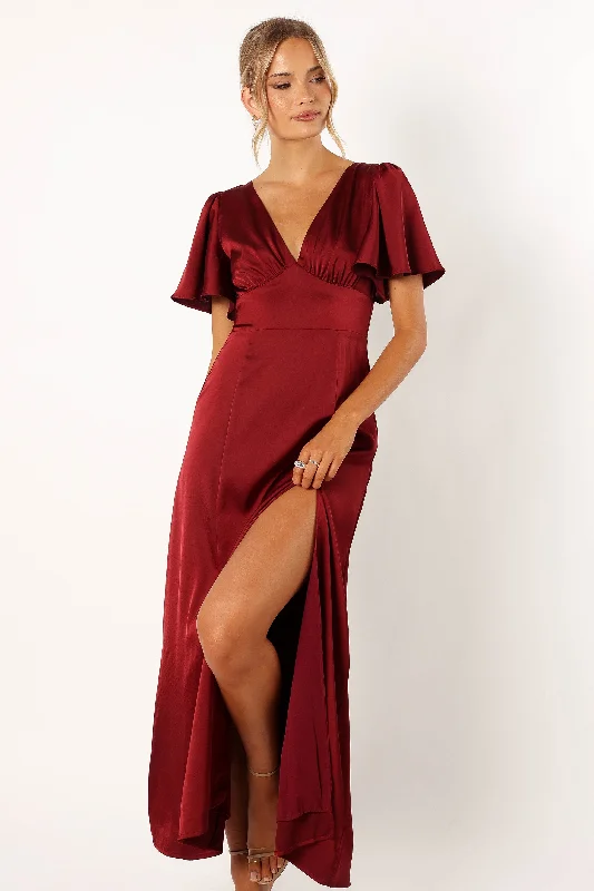 Only a Few Left – Order Now!Casper Maxi Dress - Wine