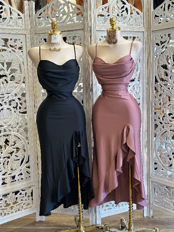 Lowest Prices Guaranteed!Cowl Neck Cami Dress- Stretchy, Estira