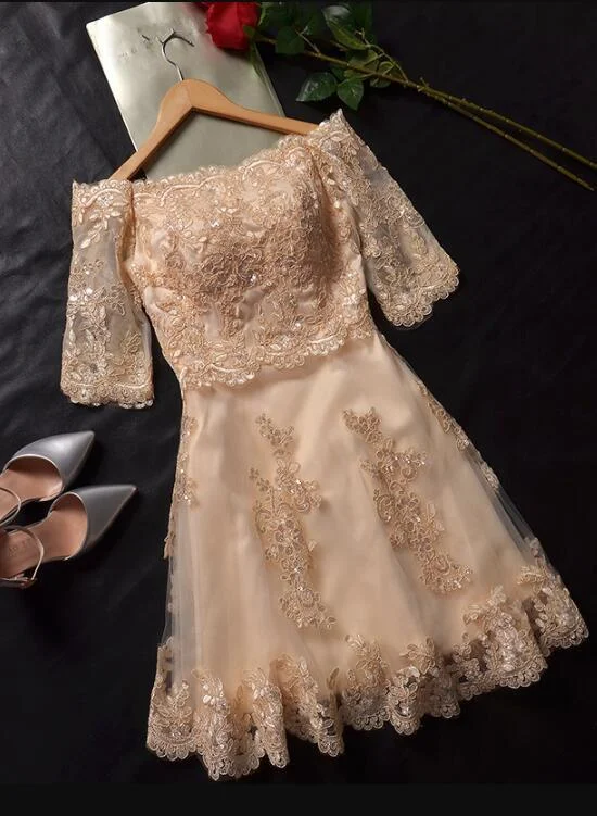Huge Savings – Act Now!Cute Lace And Tulle Short Junior Dress, Homecoming Dress 2019 cg2296