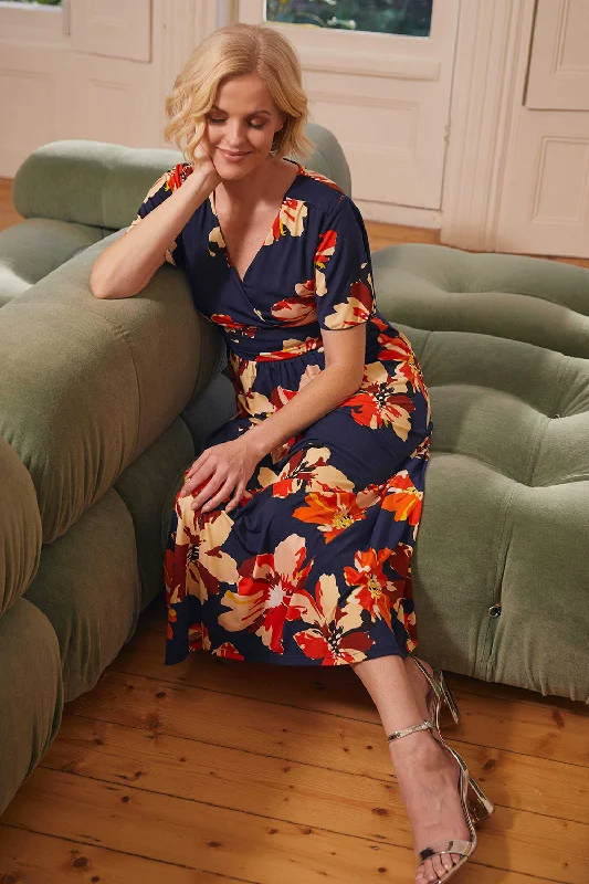 Don’t Wait – Deals Won’t Last!Floral Ruched Waist Maxi Dress