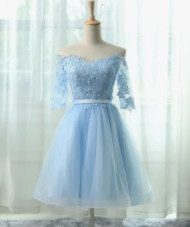 New Discounts Just Dropped!Elegant Homecoming Dresses,A-line Homecoming Dresses,Light Blue Homecoming Dresses cg2412