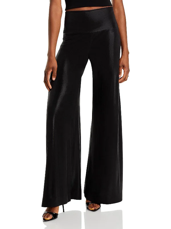 More Discounts, More Joy!Elephant Womens Shimmer Stretch Wide Leg Pants