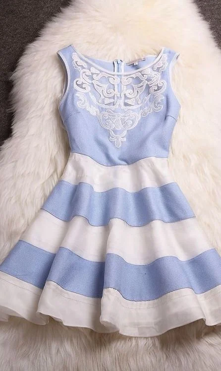 Exclusive Offers You’ll Love!Embroidered Organza Striped Skirt Fashion Mini homecoming Dress cg2414