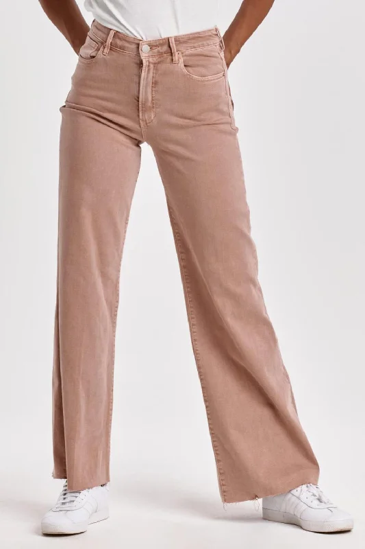 The Best Offers Are Here!Fiona Midrise Wide Leg Pants In Italian Clay