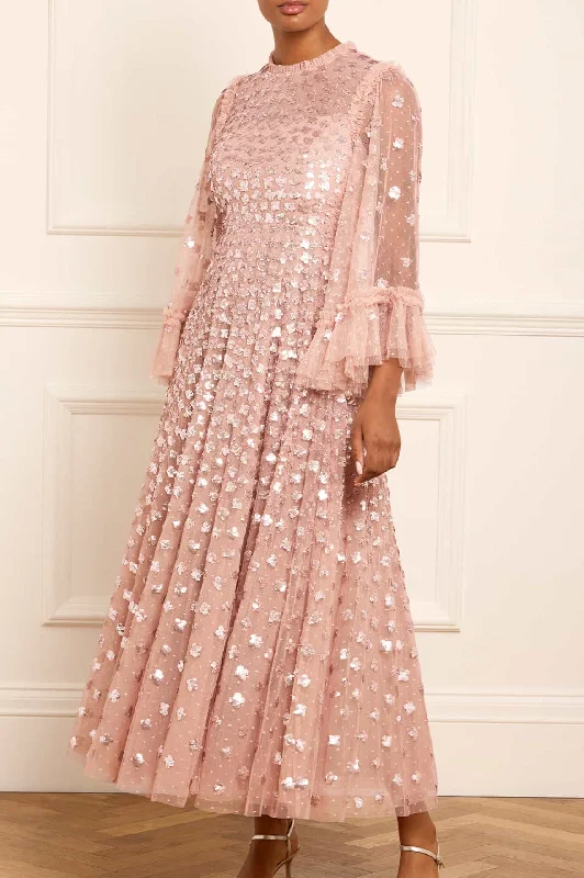 Buy More, Save More!Glisten Long Sleeve Ankle Gown