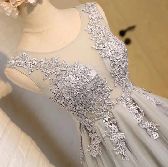 Massive Price Cuts!Grey Sleeveless Lace Appliques Homecoming Dresses,Short Cocktail Dress cg2125