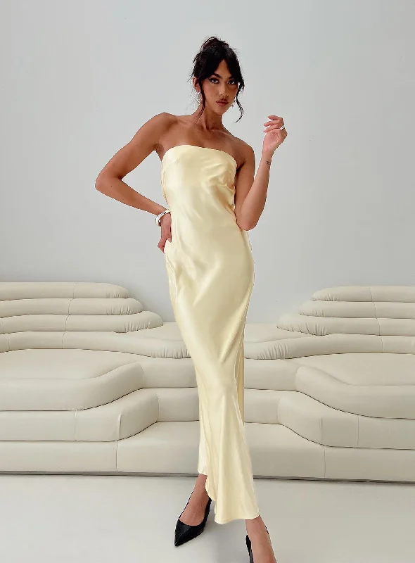 Get More for Less!Haley Maxi Dress Yellow