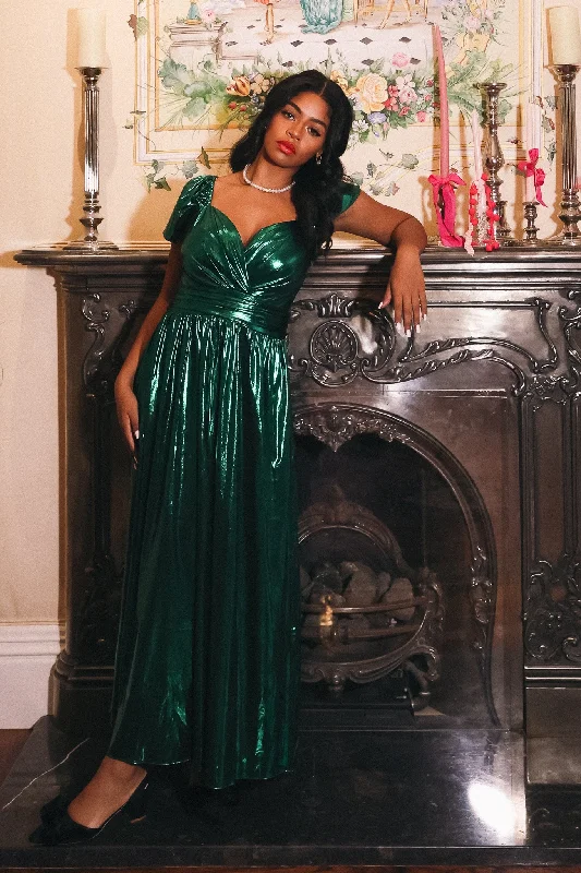 Enjoy Huge Discounts Now!Hera Dress in Metallic Green