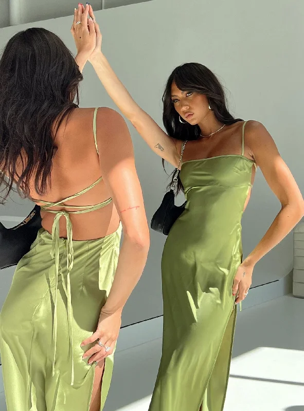 Your Discount is Waiting!Leyana Maxi Dress Green