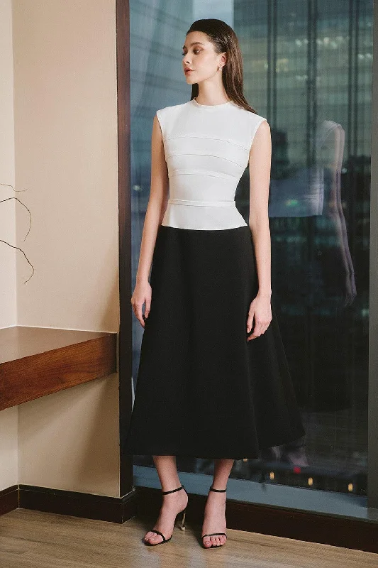 Best Offers of the Month!Lilian A-line Cap Sleeved Twill Ankle Length Dress