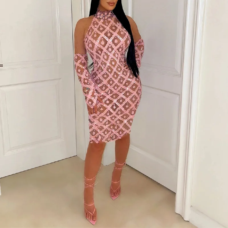 Get More, Spend Less – Shop Now!MALYBGG Fashionable Bodycon Sequin Dress for Women 901069LY