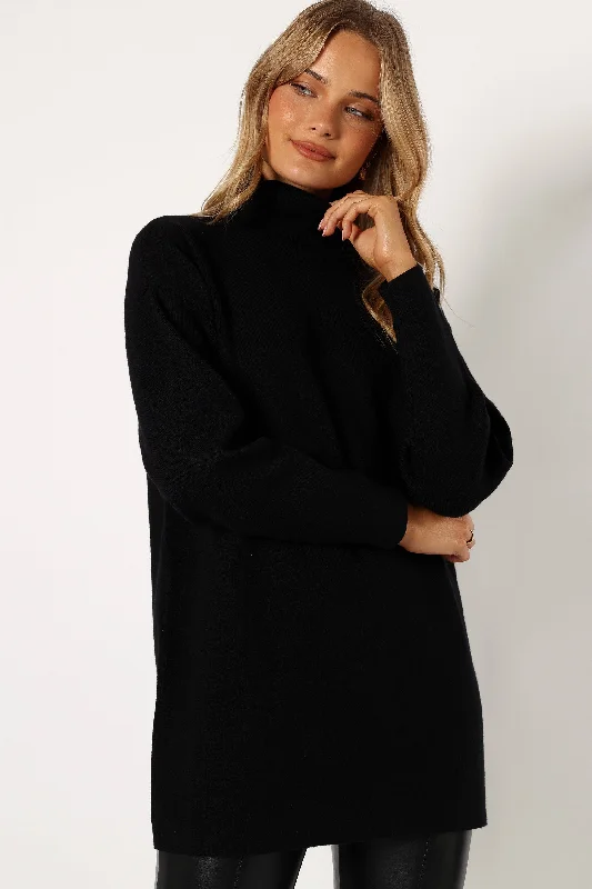 Must-Have Deals Inside!Nico Turtleneck Mini Dress - Black