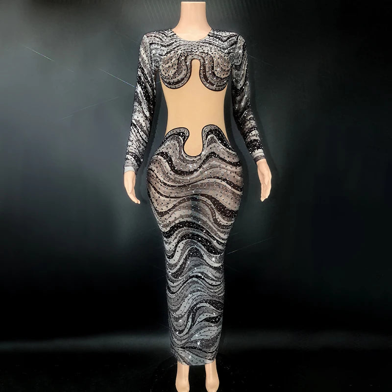 Don't Miss Out!NOVANCE Y2559 new arrivals 2023 women clothing shiny rhinestones black dresses women lady elegant prom dresses ball gown