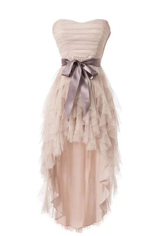 Upgrade for Less!Peal Pink Short Front Long Back Homecoming Dresses,fashion Dresses cg1899