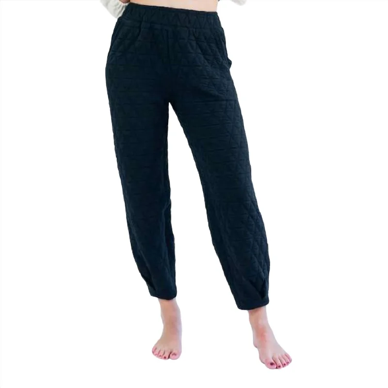 Your Wallet Will Thank You!Quilted Jogger Pant - Reg/curvy In Black