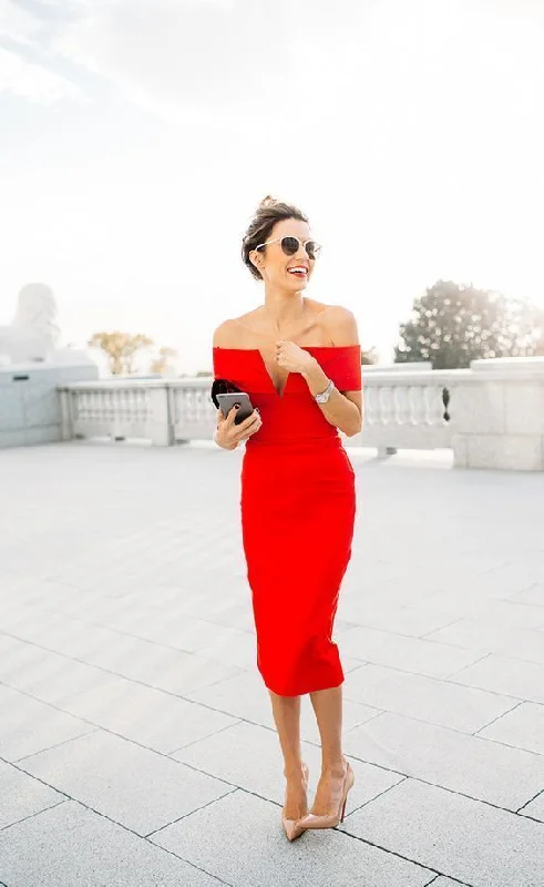 Find the Best Deals Here!Red Stuning Dress,V-Neck Sleeveless Party homecoming Dress cg2005