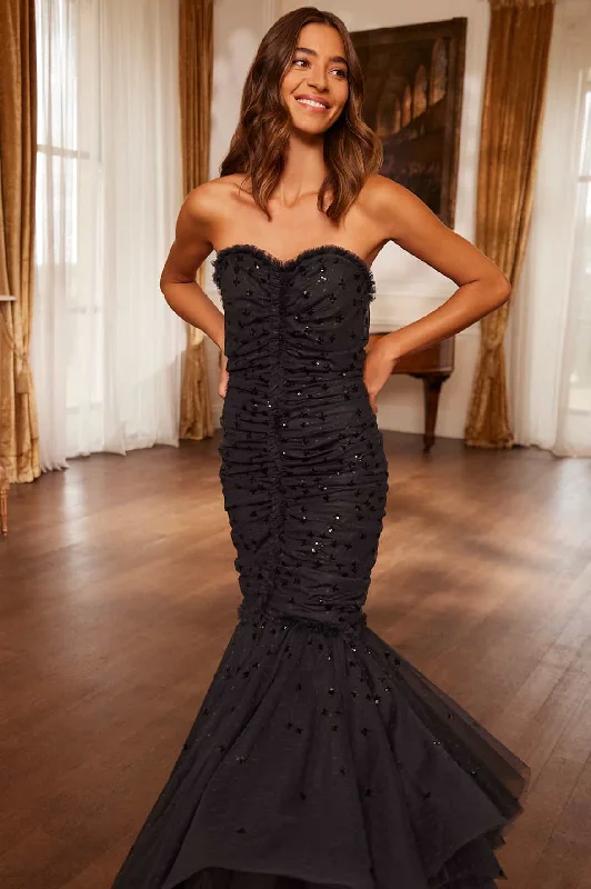New Discounts Just Dropped!Scatter Sequin Strapless Ankle Gown