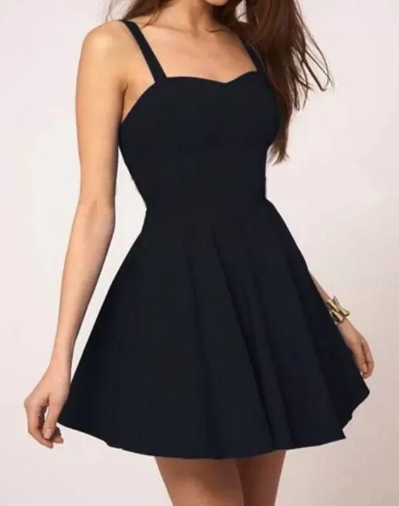 Special Discounts Inside!Simple Black Mini Short Formal Dress,Short Black homecoming Dress for Teens cg1959