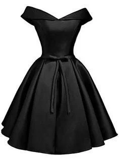 Shop Before It’s Gone!Simple Off the Shoulder Black Homecoming Dresses Cheap Graduation Dress  cg2252