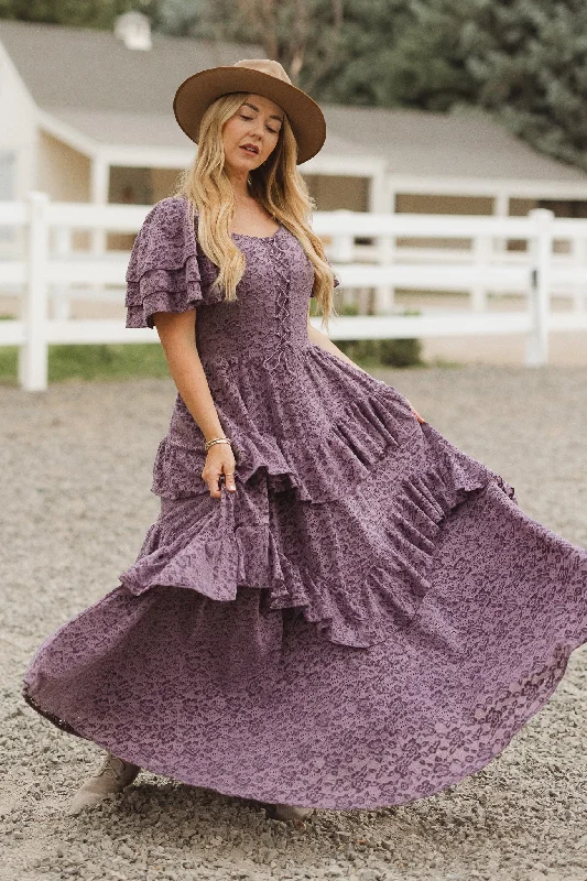 Must-Have Deals Inside!Solana Dress in Purple Lace
