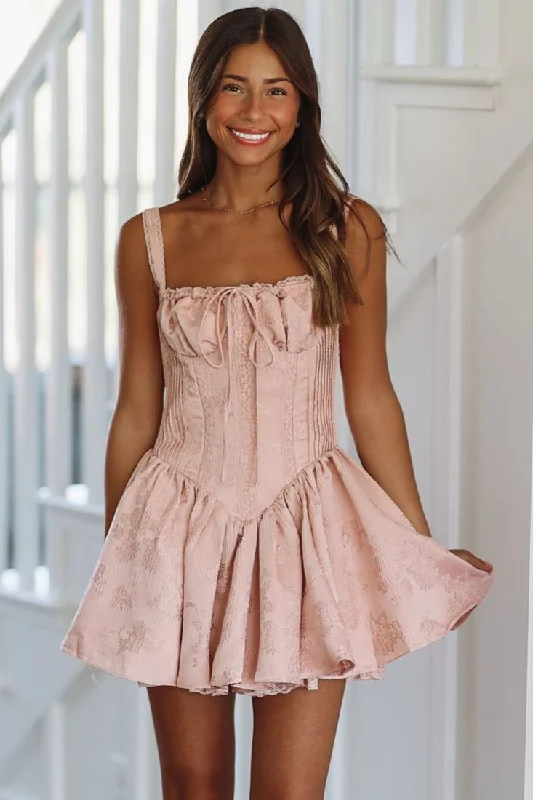 Get More, Spend Less – Shop Now!Sparks Fly Satin Mini Dress - Mauve Pink