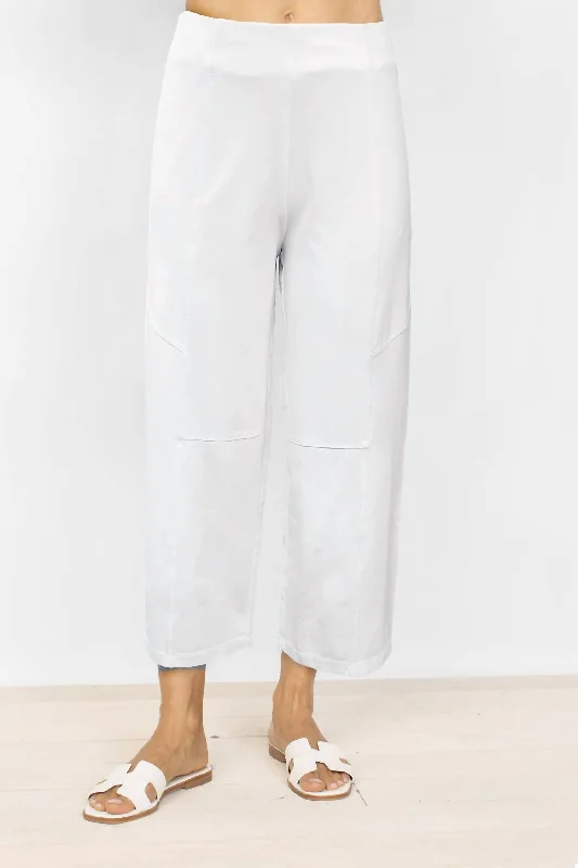 Your Discount is Waiting!Stonewashed Flood Pant In White