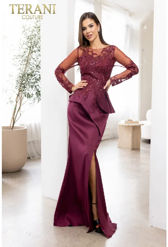 Exclusive Deals Just for You!Terani Couture 231M0482 Wine 18 Sale