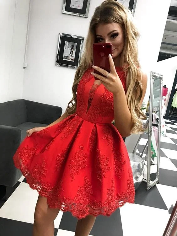 Hurry! While Supplies Last!red homecoming dress  cg1979